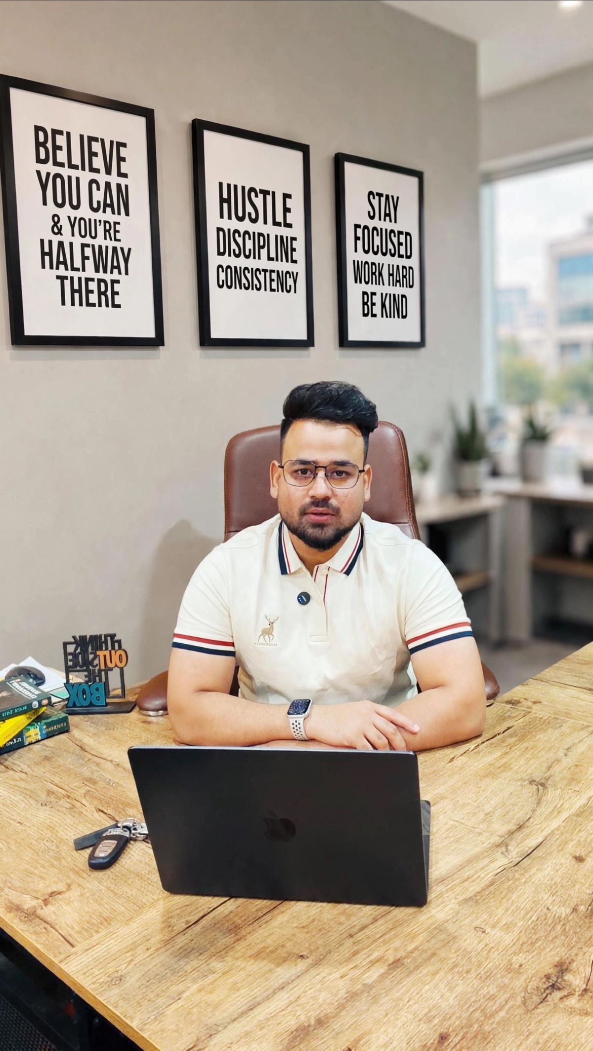 Fatik Rahman at his office desk, ready to discuss projects and mentorship